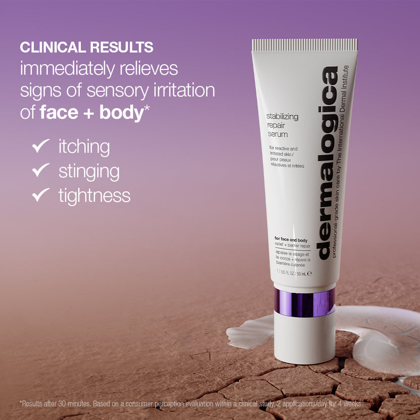 stabilizing repair face + body serum
