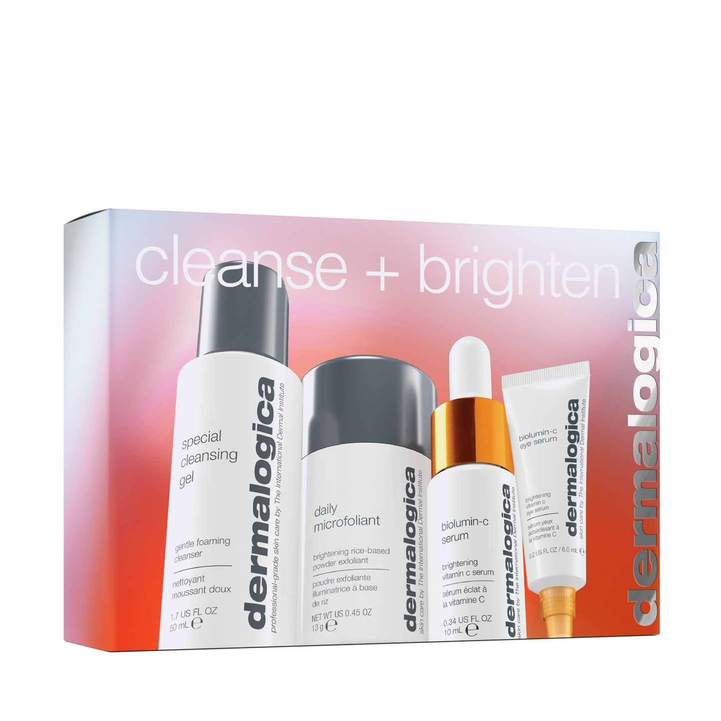 cleanse + brighten set (4 travel-size)