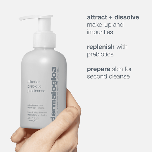 micellar prebiotic precleanse 15ml (worth RM35) attracts + dissolves make-up and impurities