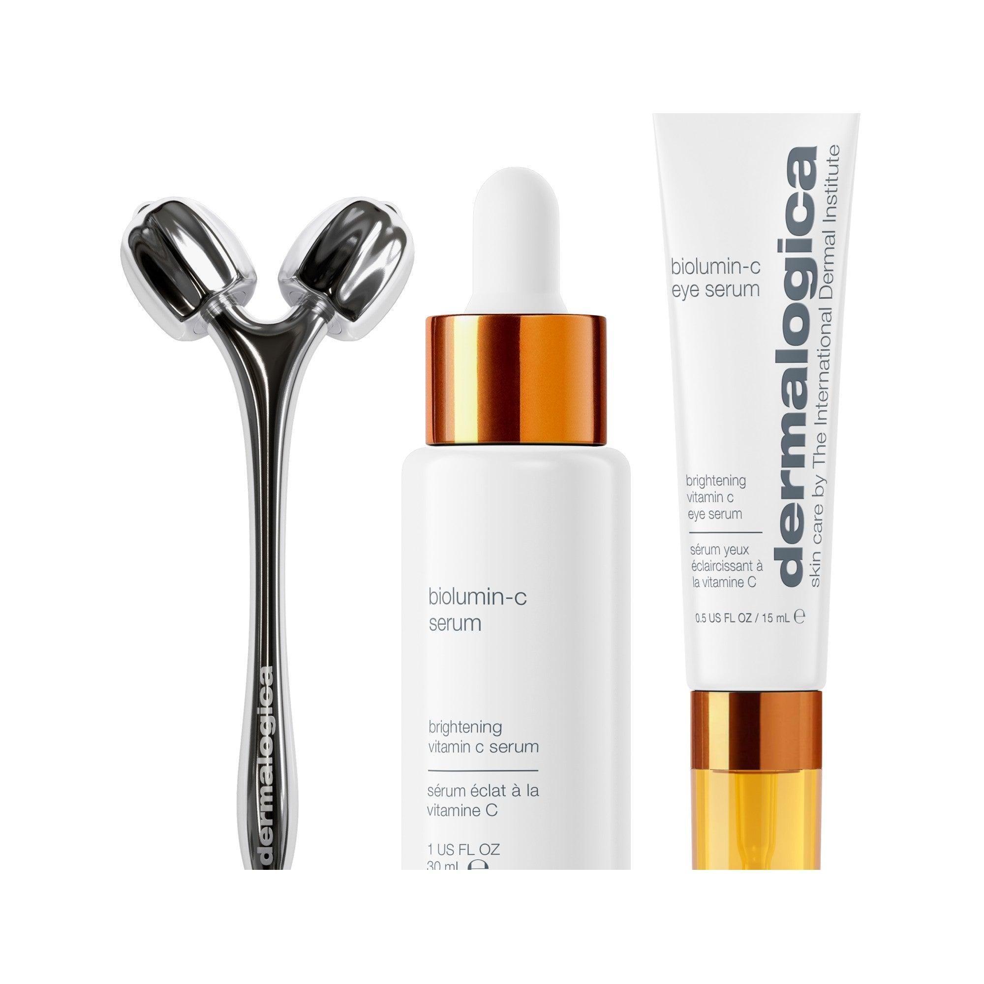 brightening set 2 full size free skin roller Dermalogica