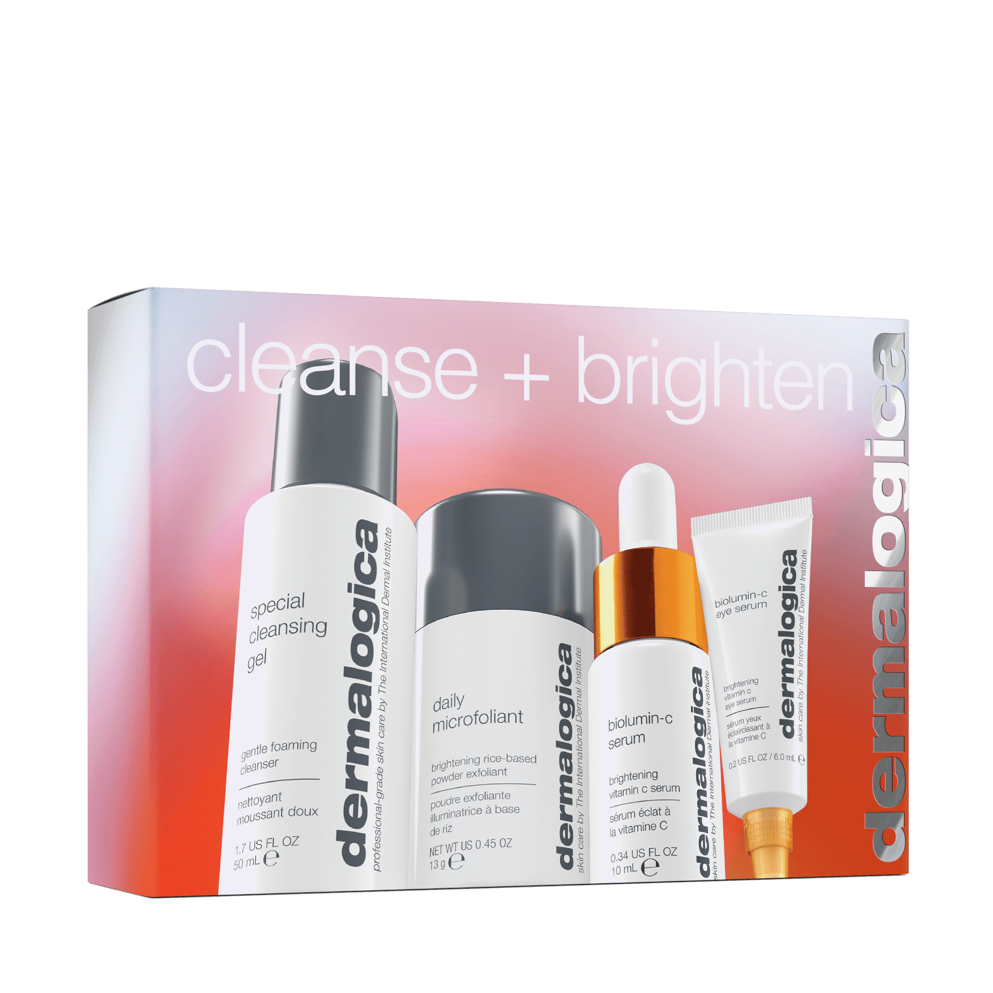 cleanse + brighten set (4 travel-size) - Dermalogica Malaysia