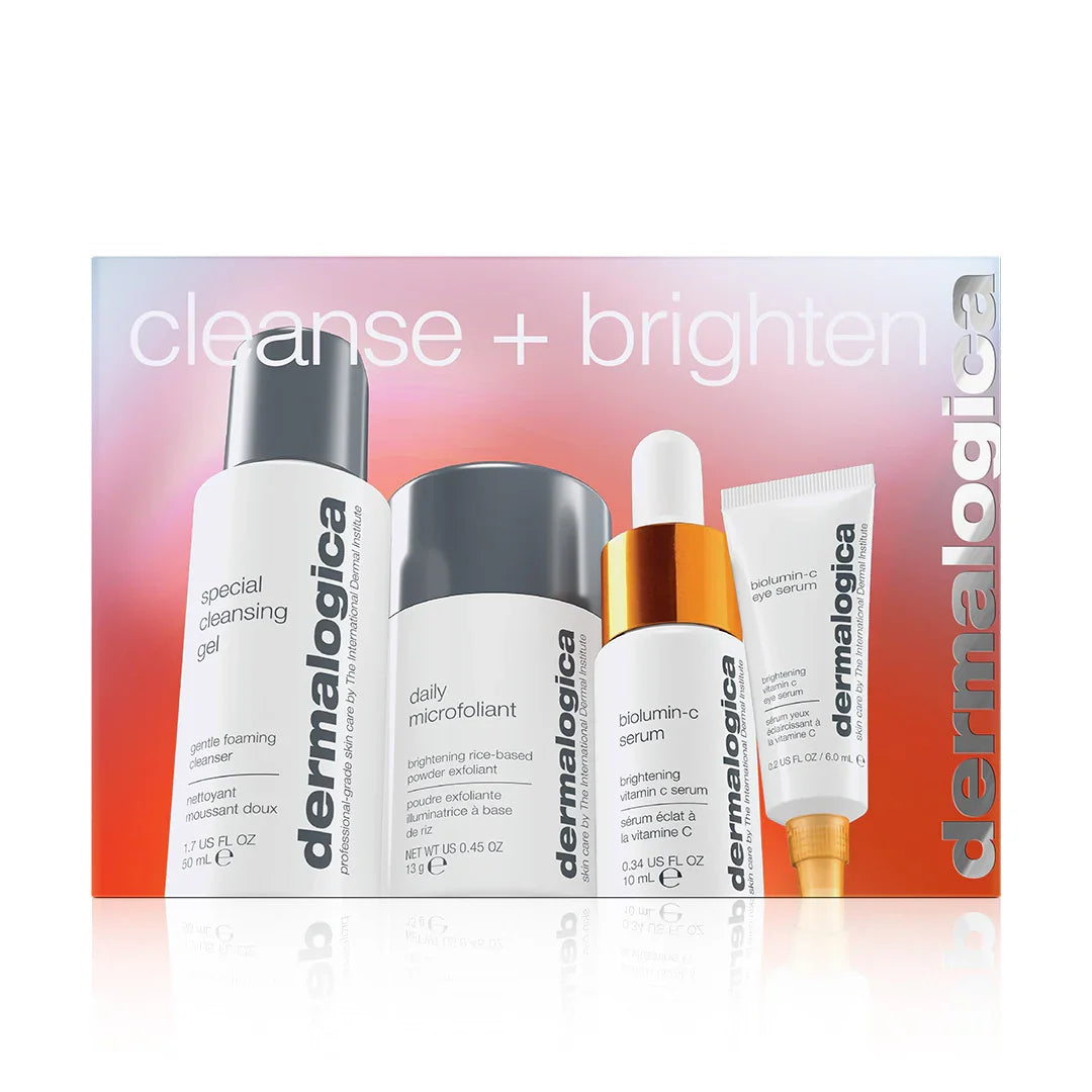 🎁 cleanse + brighten set (4 travel-size) (30% off)