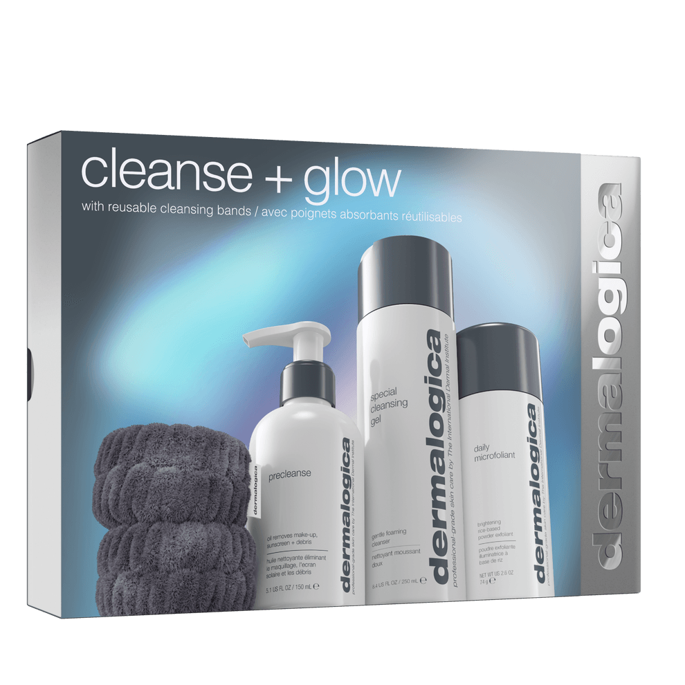 cleanse + glow set (3 full-size + free gift) - Dermalogica Malaysia