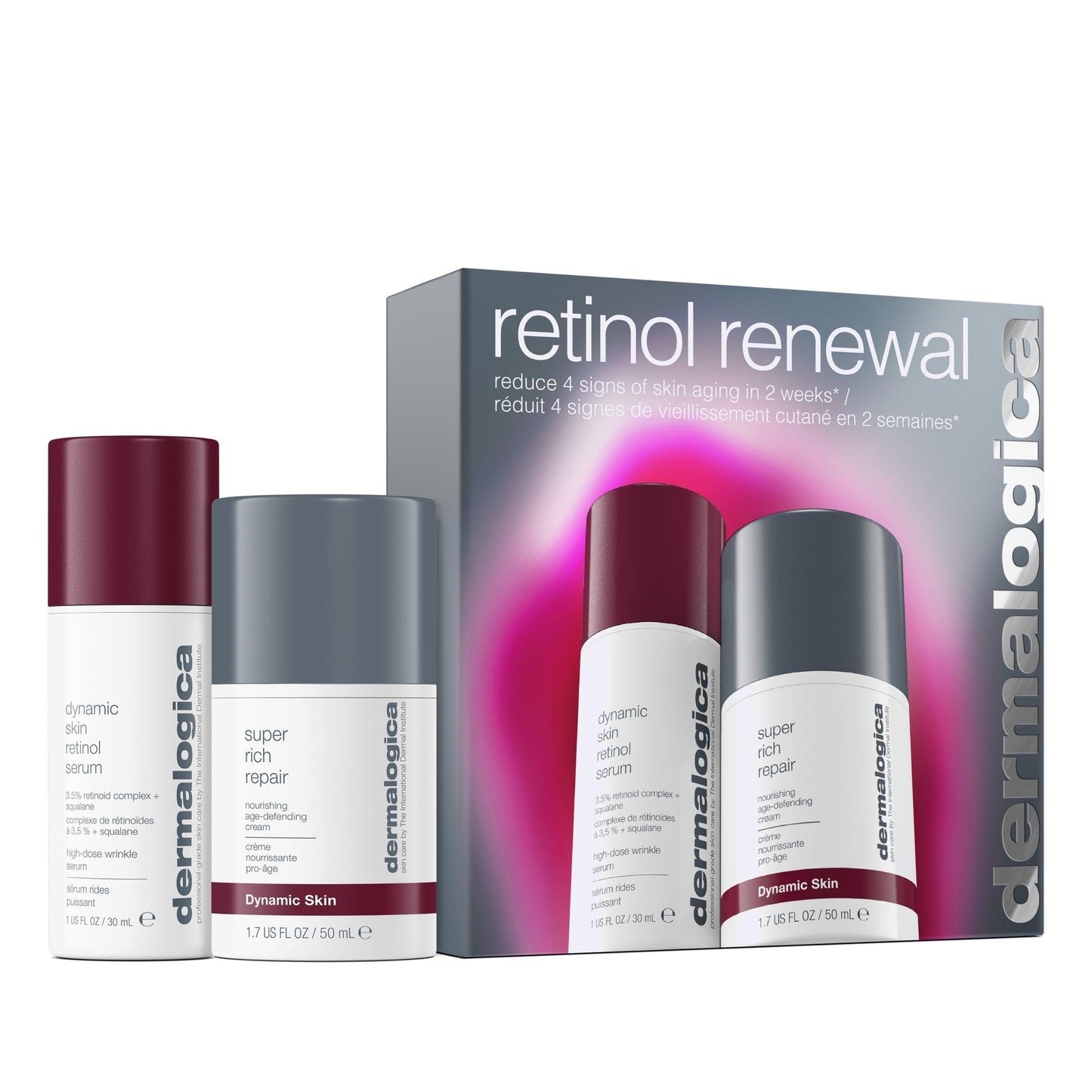 retinol + renewal set (2 full-size) - Dermalogica Malaysia