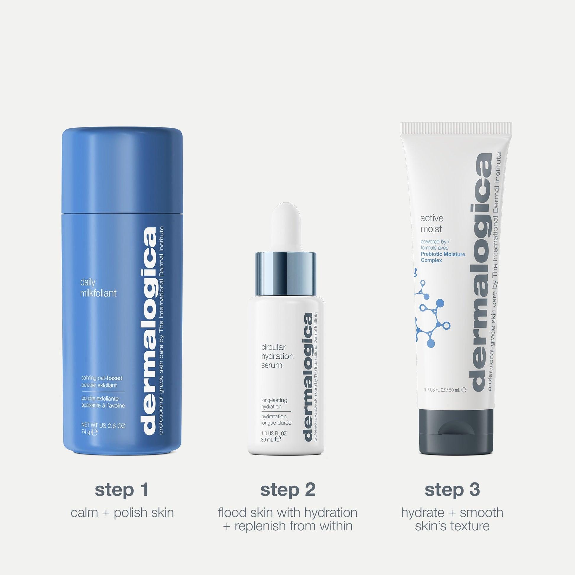 smooth + hydrate set (3 full-size) - Dermalogica Malaysia